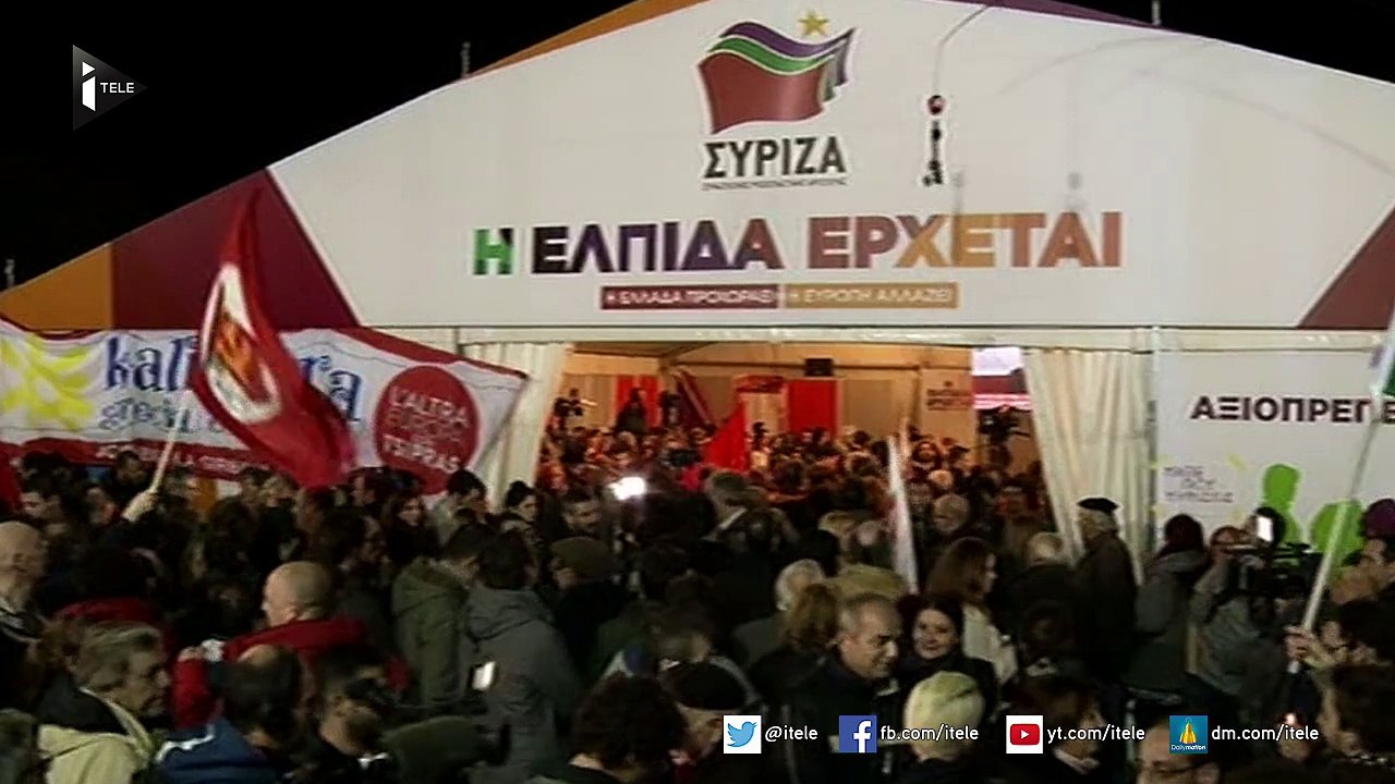 Grèce : Les sympathisants de Syriza expriment leur joie