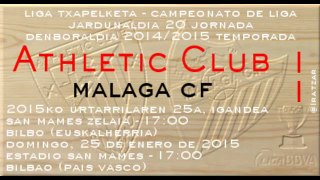 Jor.20: Athletic 1 - Málaga CF 1 (25/01/15)