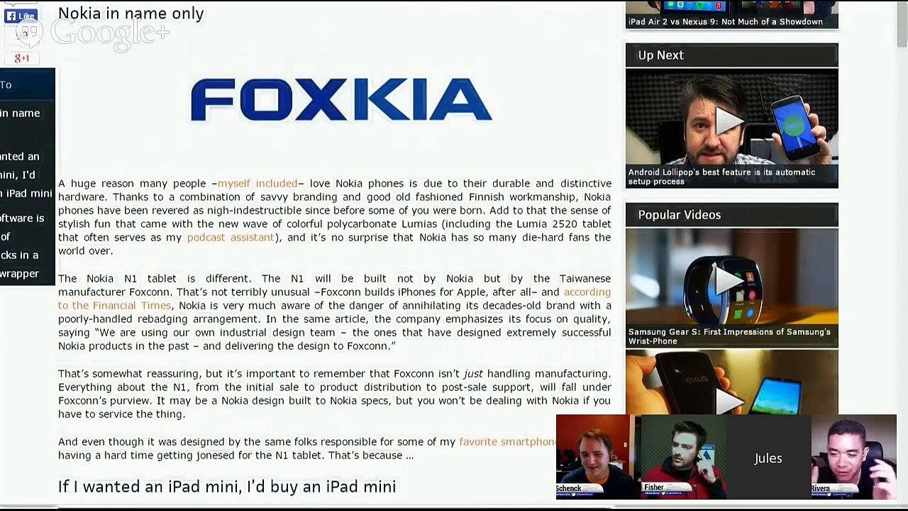 Nokia N1, Samsung Gear S, Gorilla Glass 4 and more! - Pocketnow Weekly 123