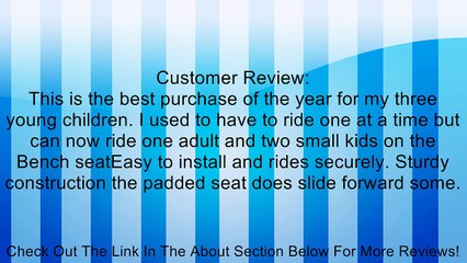 Wes Contour Bench Seat Review