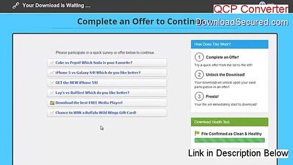 QCP Converter Full Download [Instant Download 2015]