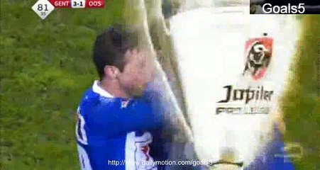 Neto R 2nd Goal Gent 3 - 1 Oostende Jupiler League 25-1-2015
