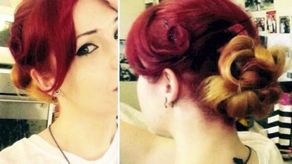 The 'I'm sorry I suck' retro hair bun and curls tutorial!