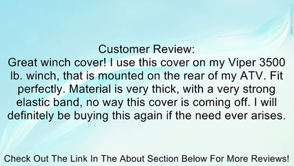 SuperATV WC-R Winch Cover For 2000lb - 4500lb Winches Review