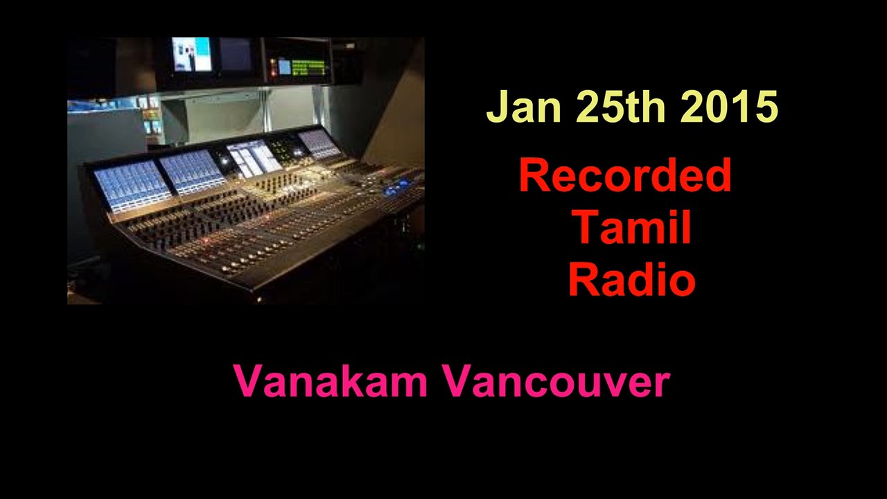 Vanakam Vancouver 2015-01-25