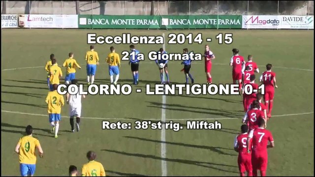 Eccellenza: Colorno - Lentigione 0-1, highlights e interviste