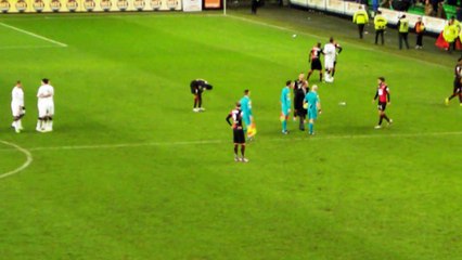 25/01/15 : SRFC-SMC : bronca au coup de sifflet final