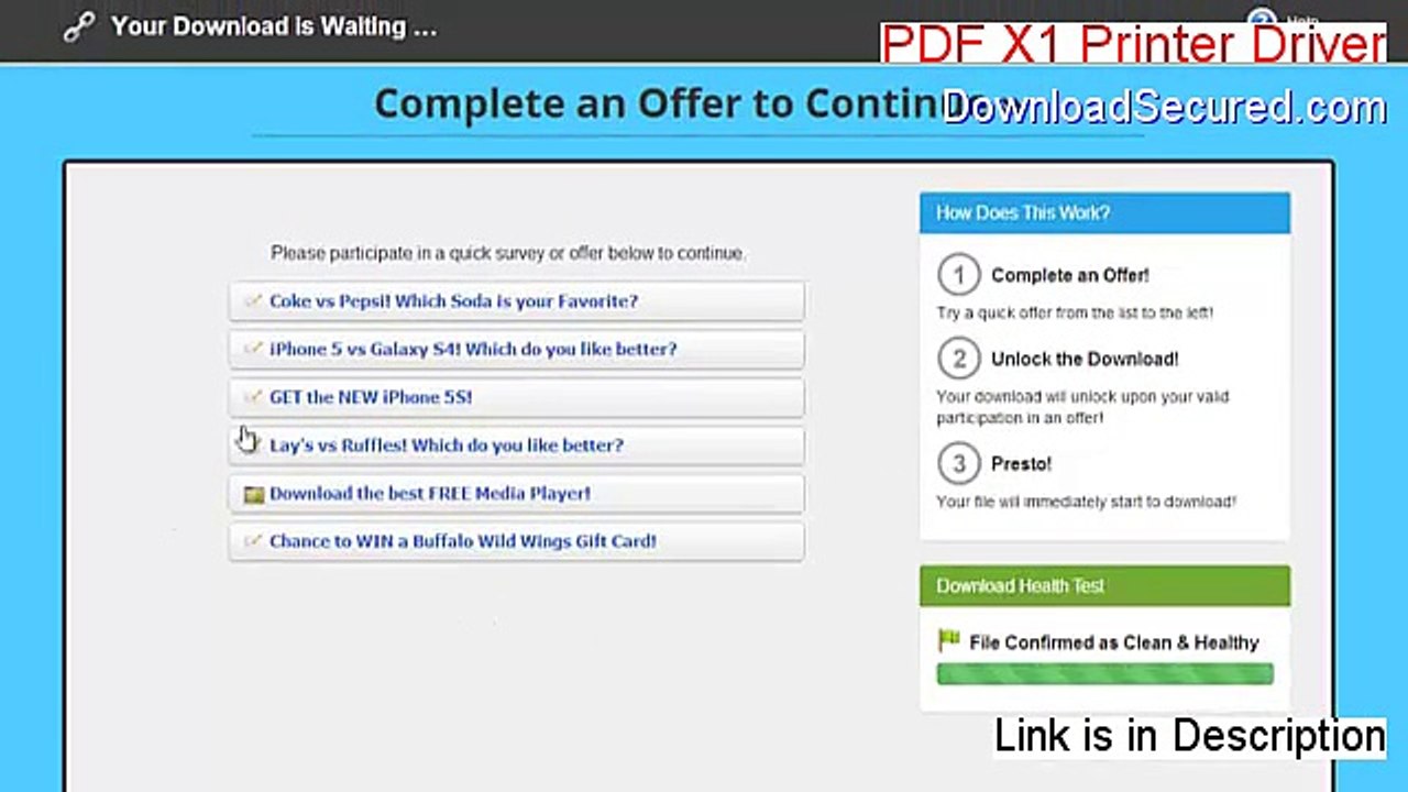 PDF X1 Printer Driver Full - Instant Download