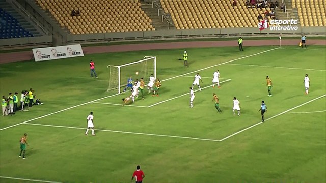 Valber desvia cruzamento e abre o placar para o Sampaio Corrêa na final da Supercopa do Maranhão