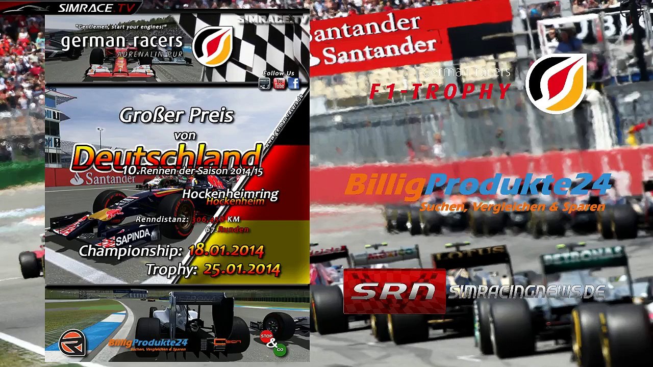 F1 Trophy 2014-15 - 10. Rennen in Deutschland