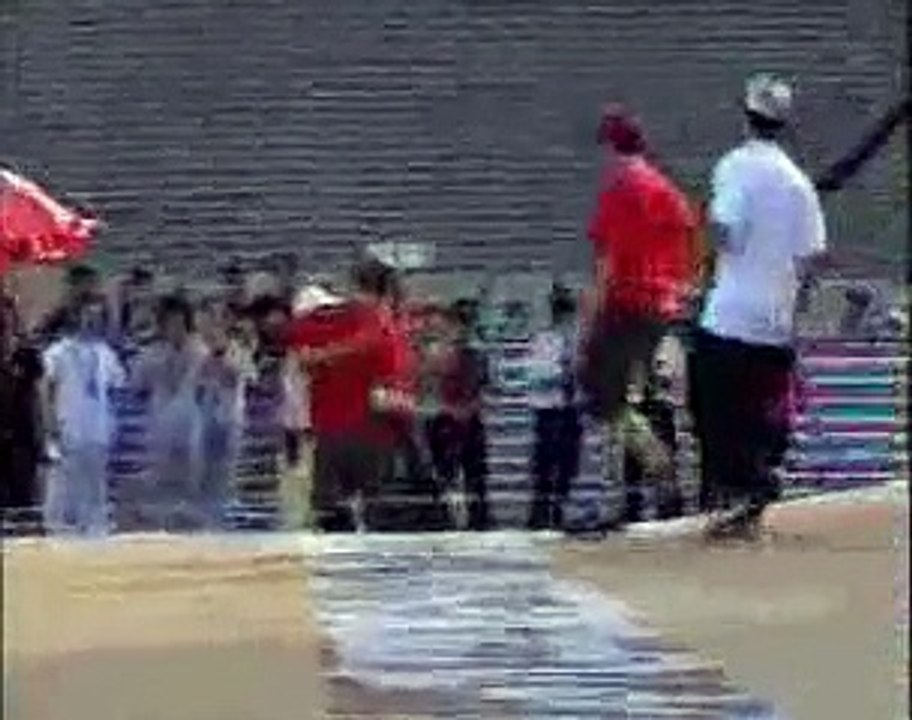 Danny Way saute la Muraille de Chine en skate