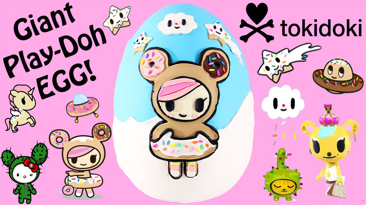 GIANT Tokidoki Donutella Play Doh Surprise Egg | Unicorno Royal Pride Frenzies Shopkins 2