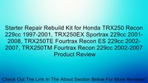 Starter Repair Rebuild Kit for Honda TRX250 Recon 229cc 1997-2001, TRX250EX Sportrax 229cc 2001-2008, TRX250TE Fourtrax Recon ES 229cc 2002-2007, TRX250TM Fourtrax Recon 229cc 2002-2007 Review