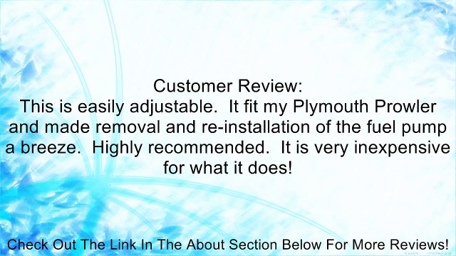 Gas Tank Fuel Pump Removal Tool Review