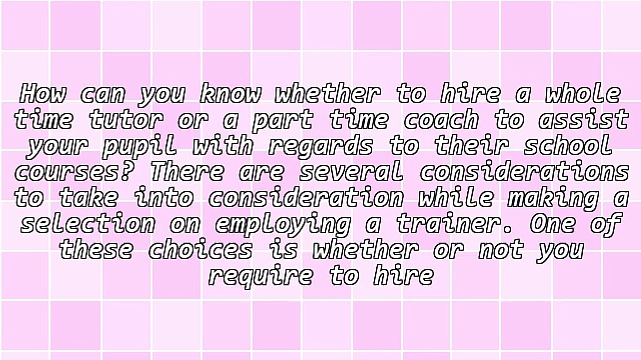 Should I Select A Part Time Or Full Time Educator