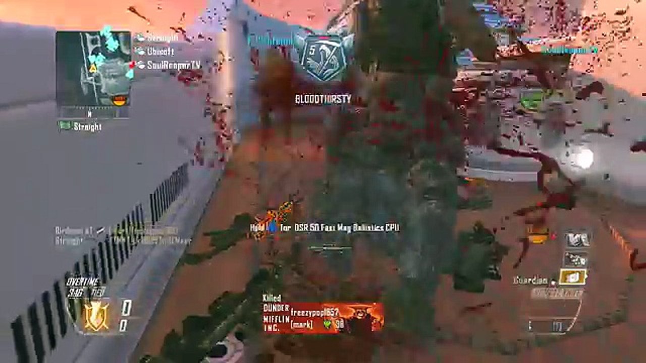 BO2_ One Flag CTF Knife Only Nuclear Spawn Trap On Hijacked