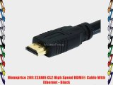 Monoprice 20ft 22AWG CL2 High Speed HDMI? Cable With Ethernet - Black