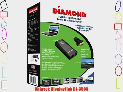 Diamond Multimedia USB 3.0/2.0 to HDMI/DVI Adapter with Multiple Display Monitor (BVU3500H)?