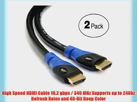 Aurum Ultra Series - High Speed HDMI Cable with Ethernet - 2 pack (50 FT) - CL2 Certified -