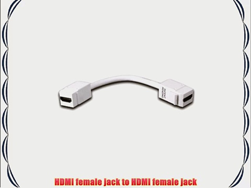 Vanco 820490 HDMI Keystone Insert with Pigtail