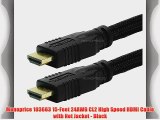 Monoprice 103663 15-Feet 24AWG CL2 High Speed HDMI Cable with Net Jacket - Black