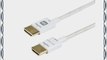 Monoprice 10-Feet 18Gbps Ultra Slim Series High Performance HDMI Technology - White (110770)