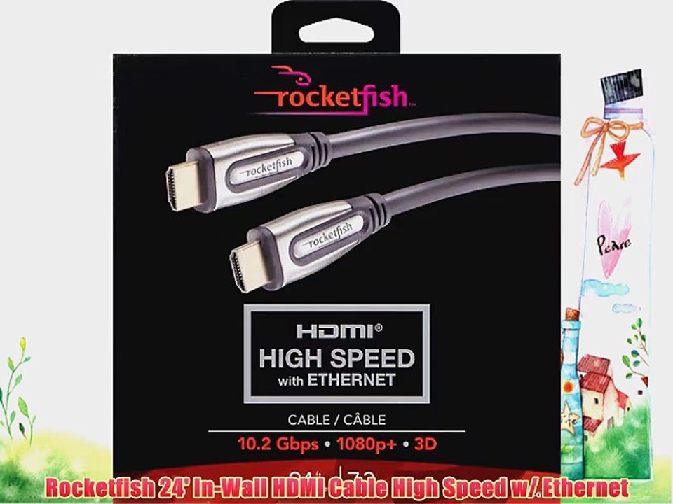 Rocketfish 24' In-Wall HDMI Cable High Speed w/ Ethernet
