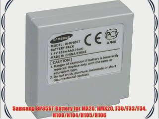 Samsung BP85ST Battery for MX20 HMX20 F30/F33/F34 H100/H104/H105/H106