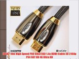 IBRA? 10m High Speed PRO GOLD RED 1.4a HDMI Cable 3D 2160p PS4 SKY HD 4K Ultra HD