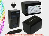 Wasabi Power Battery (2-Pack) and Charger for Sony NP-FV70 and Sony DCR-SR15 SR21 SR68 SR88