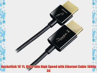Rocketfish 10' Ft. Ultra-thin High Speed with Ethernet Cable 1080p 3d