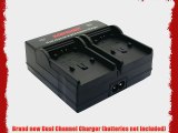 Kapaxen Dual Channel Battery Charger for Canon BP-709 BP-718 BP-727 BP-745