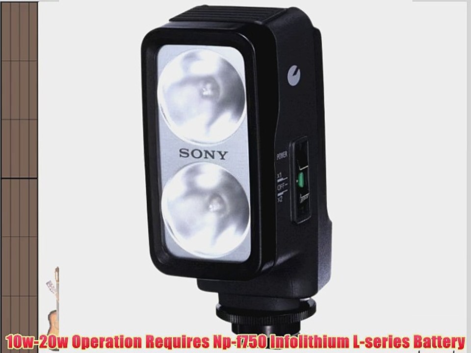 Sony HVL-20DW2 Video Light for use with DCRVX2100 HDRFX1