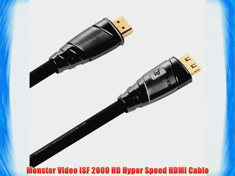Monster Video ISF 2000 HD Hyper Speed HDMI Cable