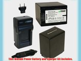 Wasabi Power Battery (2-Pack) and Charger for Sony NP-FV100 and Sony DCR-SR15 SR21 SR68 SR88