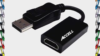 Accell B086B-003B-2 UltraAV DisplayPort 1.1 to HDMI 1.4 Active Adapter - AMD Eyefinity Certified