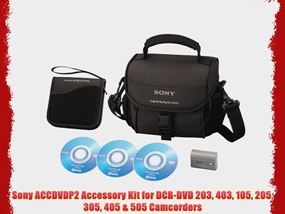 Sony ACCDVDP2 Accessory Kit for DCR-DVD 203 403 105 205 305 405