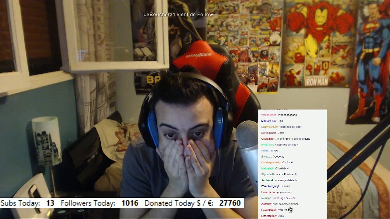 69k euros de donations sur Twitch.tv