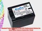 Maximal Power DB SON NP-FP90/FP91 Replacement Battery for Sony Digital Camera Camcorder (Gray)