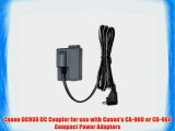 Canon DC900 DC Coupler for use with Canon's CA-900 or CB-900 Compact Power Adapters