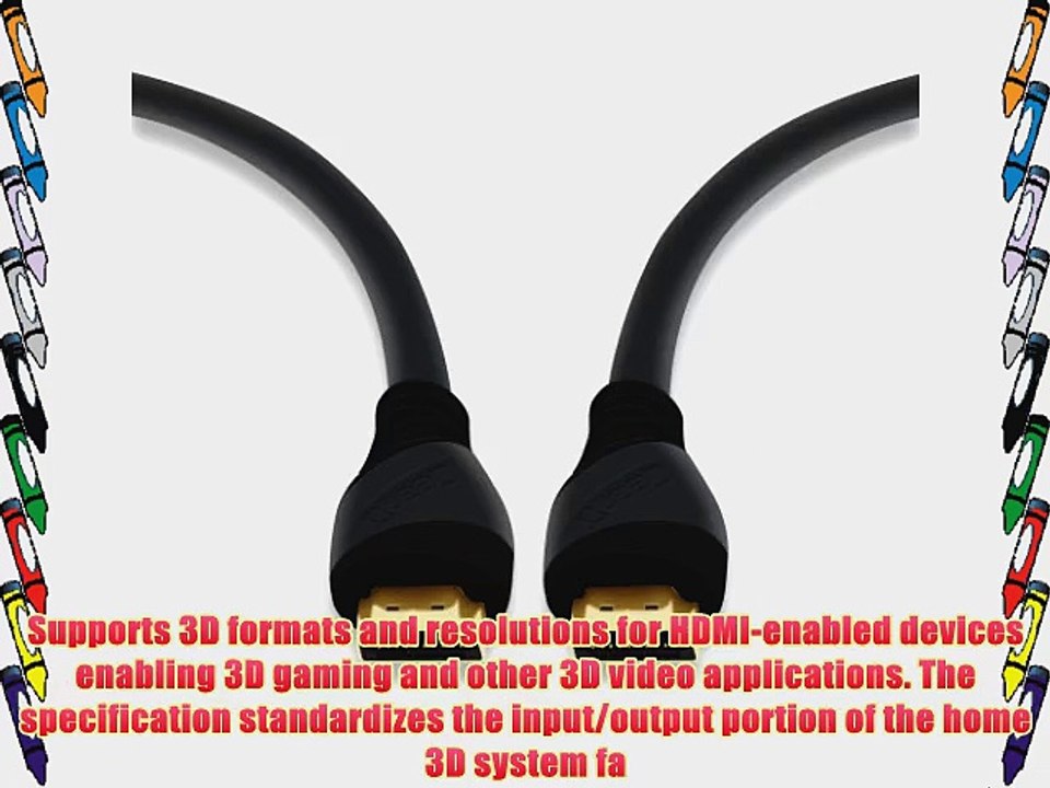 GearIT 10 Pack (6 Feet/1.82 Meters) High-Speed 2.0 HDMI Cable Supports 4K UHDTV Ethernet 3D