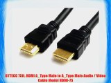 BYTECC 75ft. HDMI A_Type Male to A_Type Male Audio / Video Cable Model HDMI-75