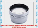 Canon TL-H37 37mm 1.5x Telephoto Converter Lens for HR10 HF10 HV10 HF100 Camcorders