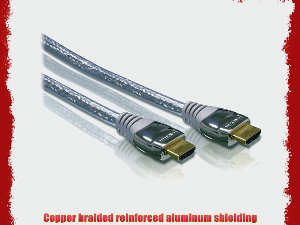 Philips Accessories Swv3431w/27 Gold Plated Hdmi Cable 3'