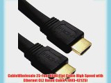 CableWholesale 25-Feet HDMI Flat Cable High Speed with Ethernet CL2 Rated Cable (10V3-42125)