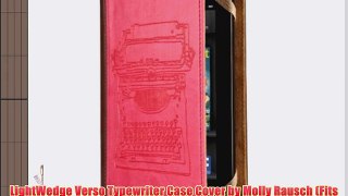 LightWedge Verso Typewriter Case Cover by Molly Rausch (Fits Kindle Fire) Pink/Tan (Catalog