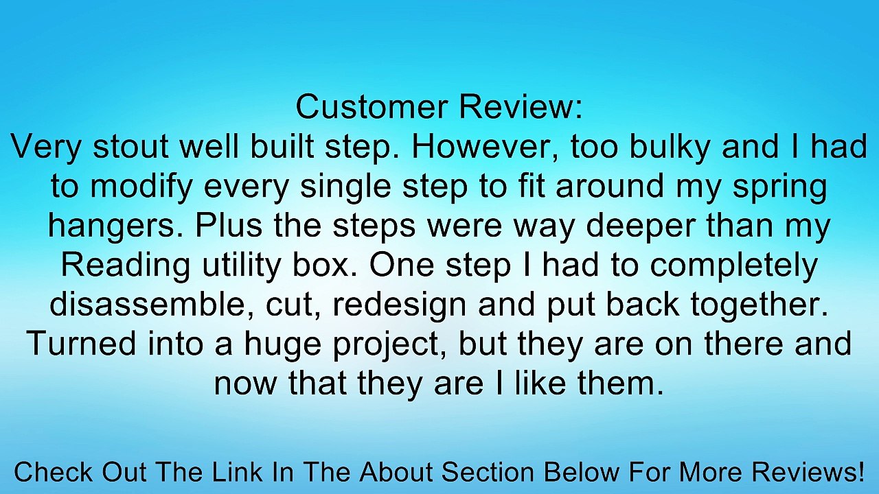 Carr 501030 WTS - Grip Strut 12" step hands free - Blk Pwdr Coat/Galvanized - Review