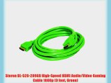 Steren BL-526-209GR High-Speed HDMI Audio/Video Gaming Cable 1080p (9 feet Green)