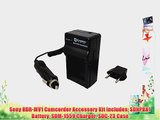Sony HDR-MV1 Camcorder Accessory Kit includes: SDNPBX1 Battery SDM-1559 Charger SDC-23 Case