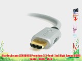 StarTech.com ZENHDMI1 Premium 3.3-Feet (1m) High Speed HDMI Cable - HDMI - M/M